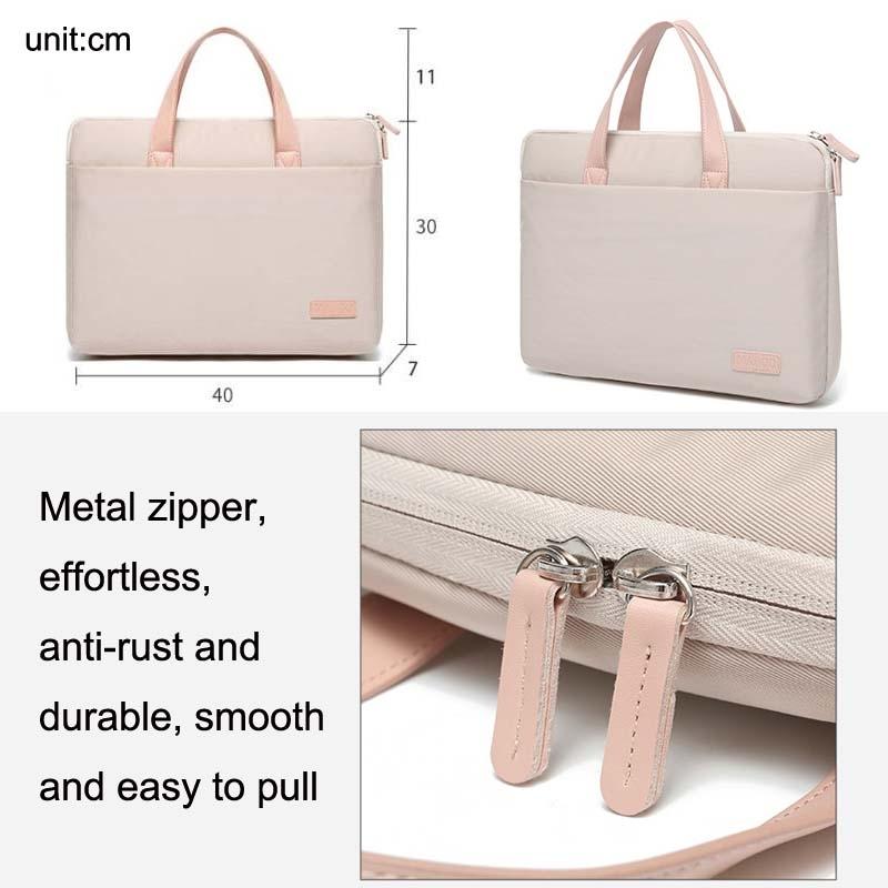 Ultra-Thin Macbook Laptop Bag With Mouse Pad - Khaki & Gray 15.6-16.1 Inches-1915197027109703682