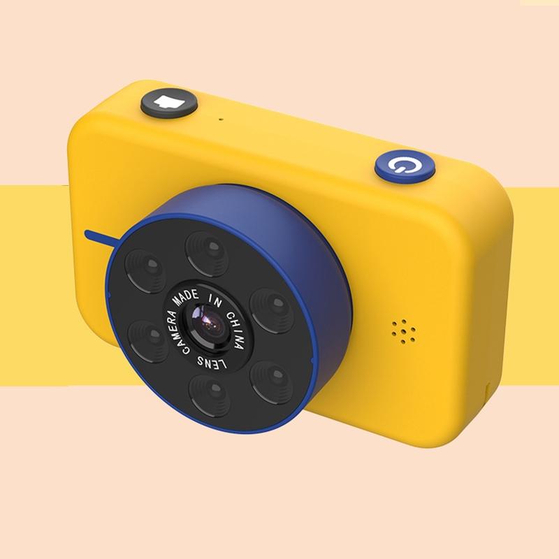 Mini 4K Dual Camera For Kids - 50Mp Front &amp; Rear - Yellow-1915196686125371393