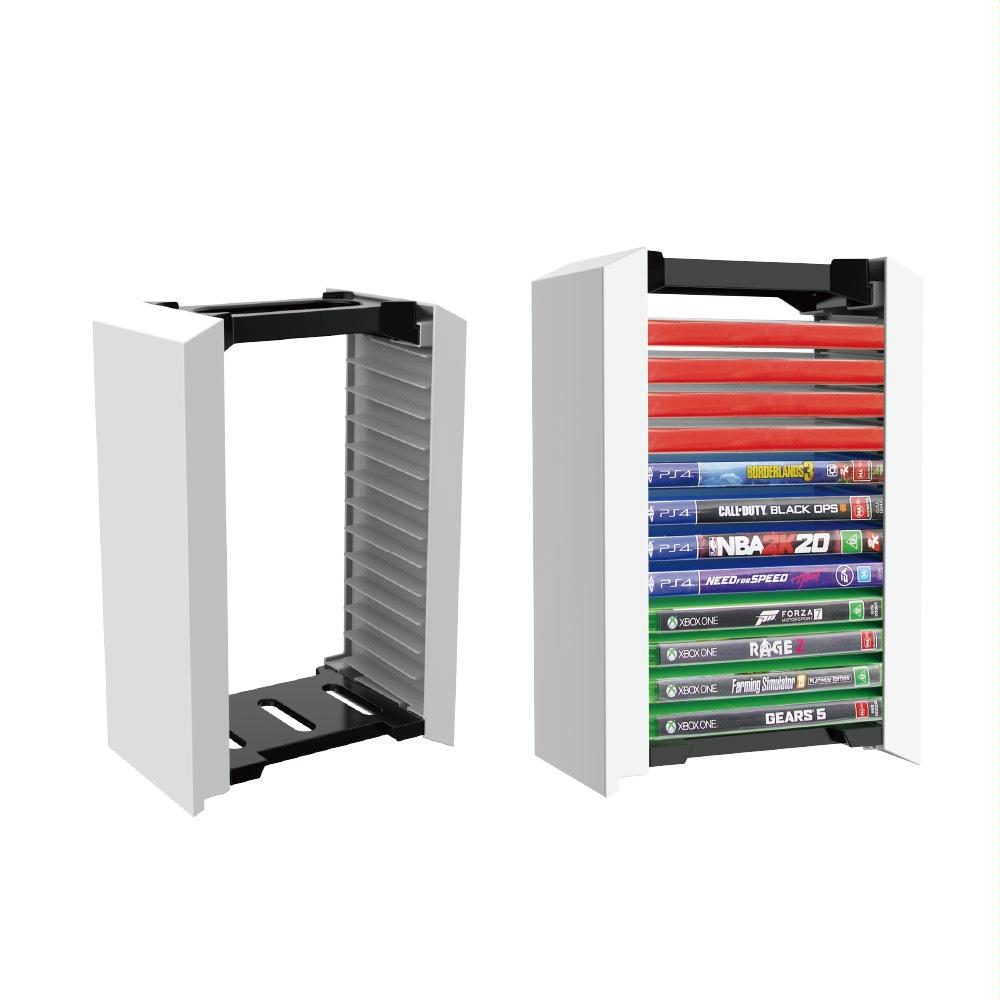12-Cd Double-Layer Storage Rack For Ps5 Console Games-1964932237816369157