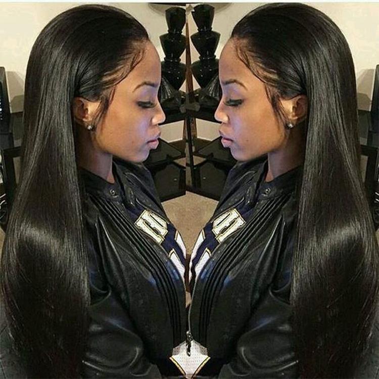 1 Style Straight Lace Front Human Hair Wig - 16-1915198136872210439