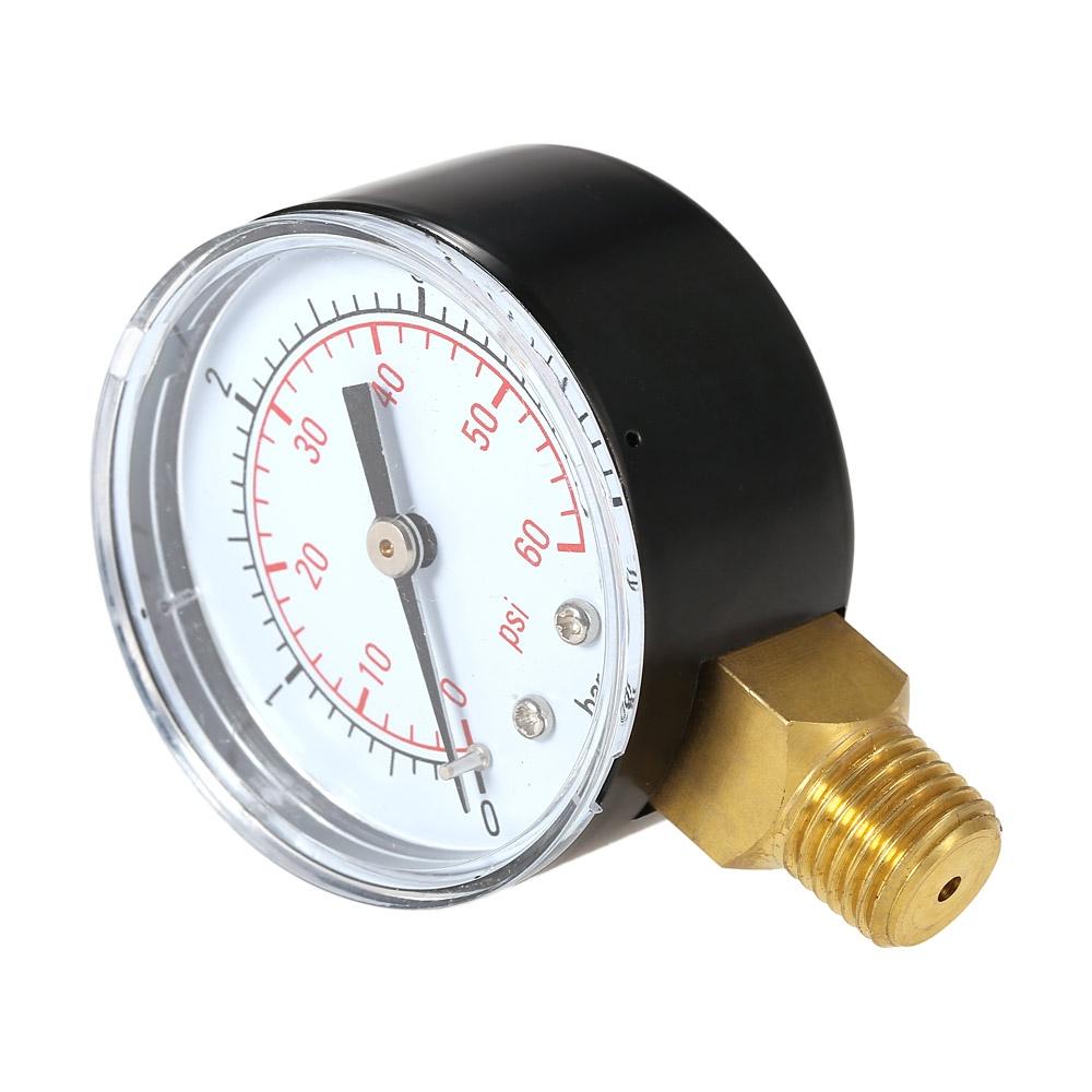 Shockproof Hydraulic Pressure Gauge For Pool Filters - Stainless Steel-1964932325104029699