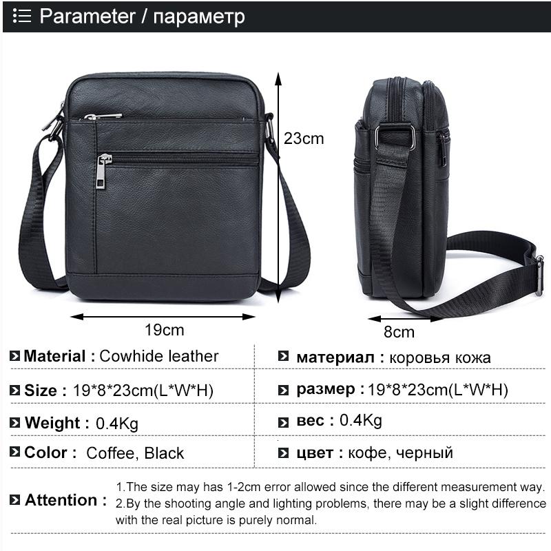Men Cowhide Leather Crossbody Bag Vertical Shoulder Business Bag Coffee-1915196694170046470