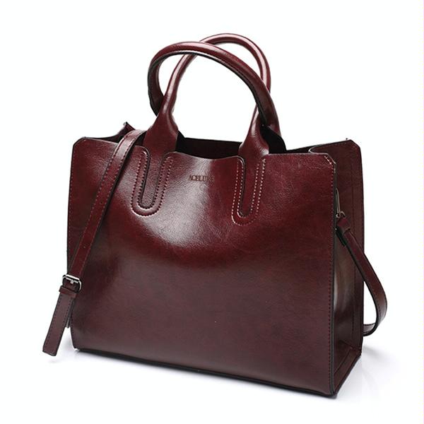 Leather Women Tote Bag For Casual Shoulder Carry-1915198135114797056
