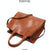 Large Leather Tote Bag For Women - Casual Shoulder Trunk Style-1915197823373152257