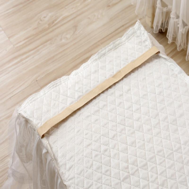 White Lace Piano Dust Cover - Embroidered Full Size 153X33X120Cm-1964932189464432644