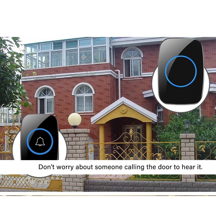 Wireless Waterproof Doorbell - 300M Range No Battery Long-Lasting Led Light-1962691928940220420