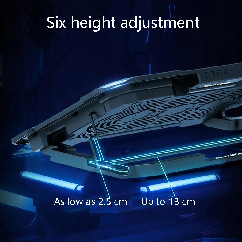 Lcd Gaming Notebook Cooler With Exhaust Fan-1964932202651324417