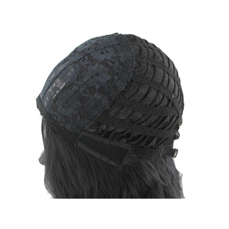 Gray Short Curly Wig With Diagonal Bangs-1915196849824862211