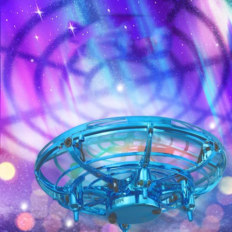 Remote Control Mini Drone With Colourful Lights - Induction Quadcopter-1915197690208194567