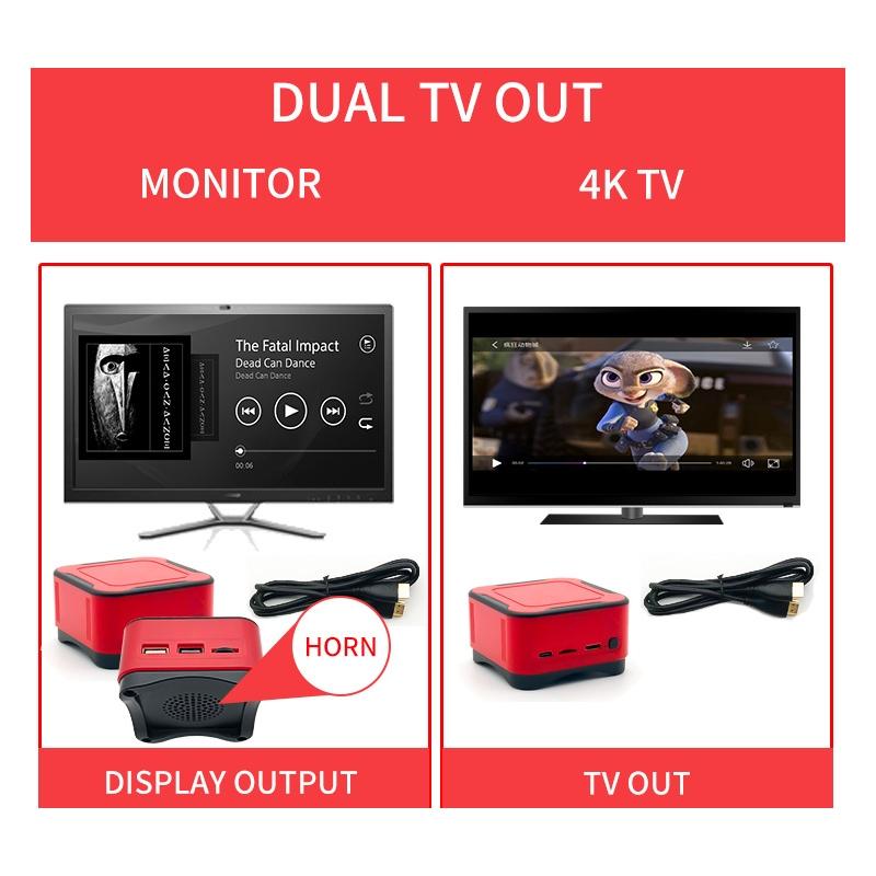 Mini Cube Arcade Console With 2.4G Controllers - 64G Tf Card Support-1915197261776818185