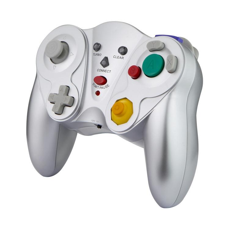 Silver Wireless Gamepad For Nintendo Ngc-1915197629915074561