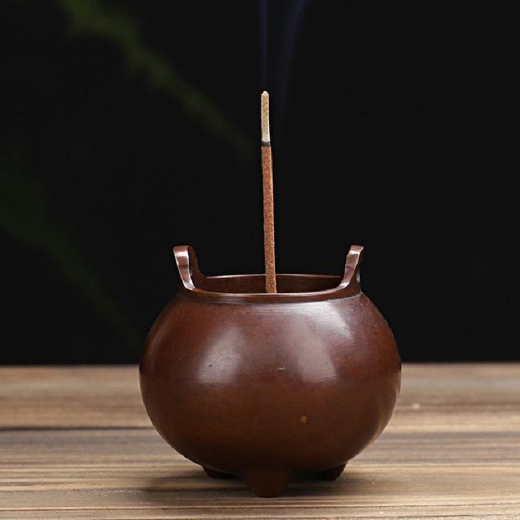Hand-Played Vatican Incense Burner - Pure Copper Small Antique-1915198147894841350