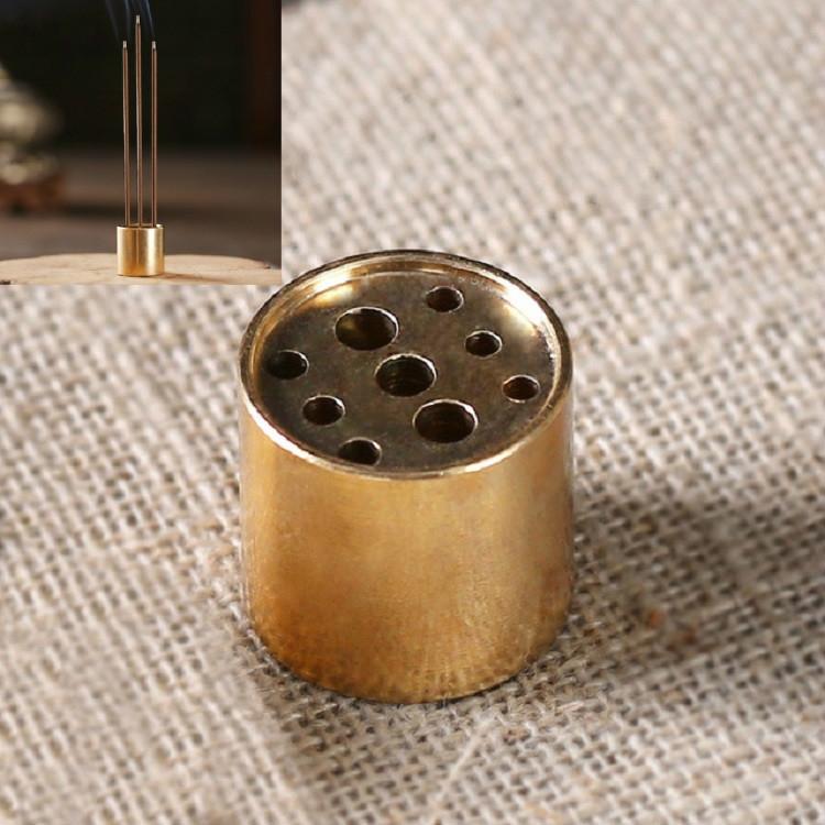 Medium Copper Nine-Hole Incense Stick Plate Burner - Set Of 5-1915198137023205377