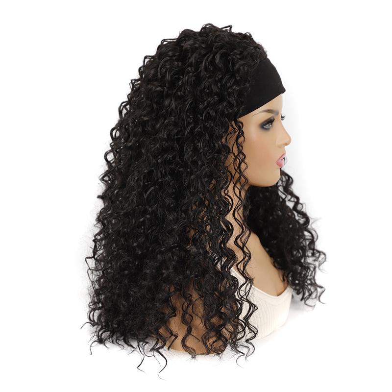 Stars And Stripes Volume Hairband Wig - 1B-1915197852422901764
