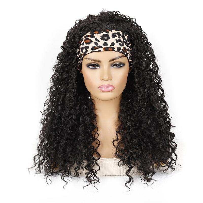 Leopard Print Hairband For Voluminous Hair - Chemical Fiber-1915197692393426950