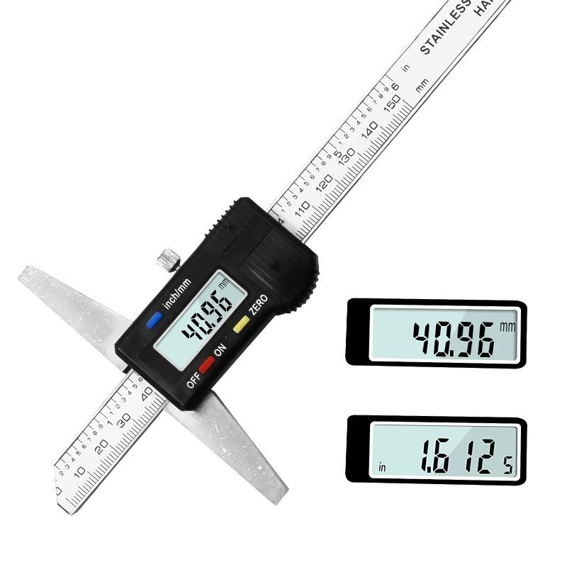 Digital Depth Gauge Caliper - 0-150Mm Measurement-1915197723246727172
