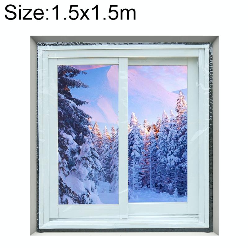Double-Layer Insulation Film For Indoor Windows - Windproof Soundproof Warm - 1.5X1.5M-1915198403093073927