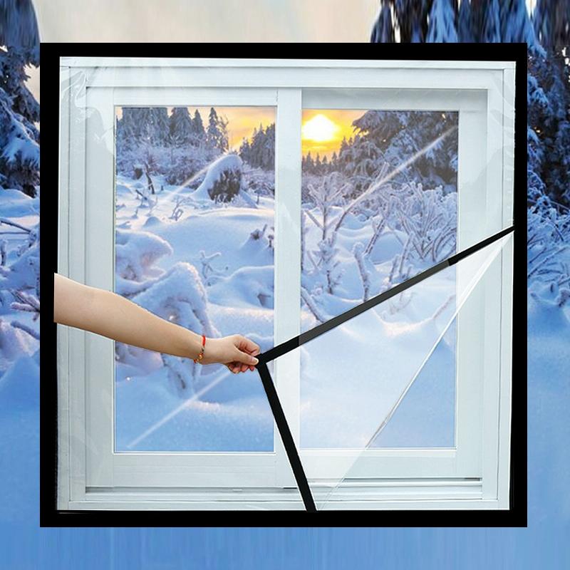 Double-Layer Insulation Film For Indoor Windows - Windproof Soundproof Warm - 1.6X1.4M-1915197541356539910