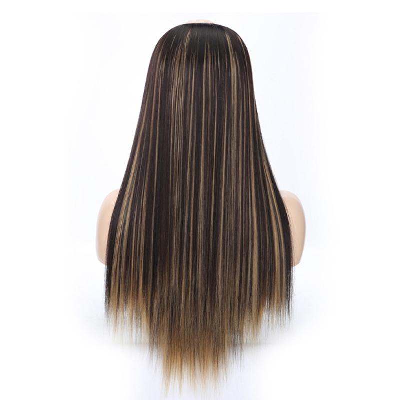 U-Shaped Long Straight Half Wig - Headgear In 4H27 Colour-1915197459521474563