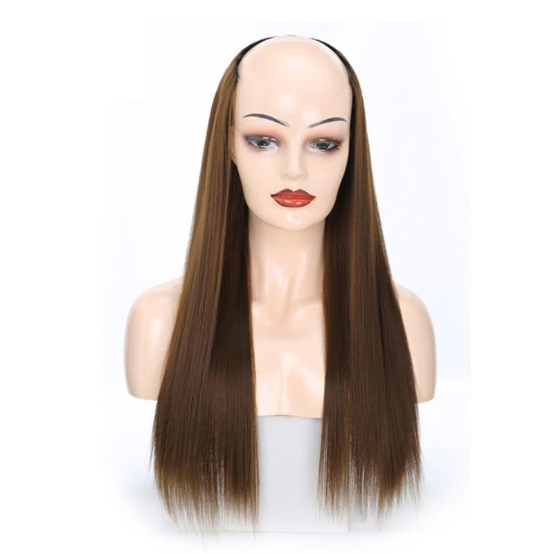 U-Shaped Long Straight Half Wig Headgear In 8 Colour Options-1915197040892186628