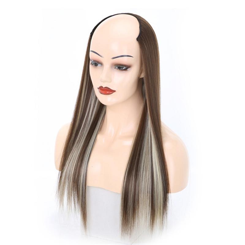 10 U Shaped Half Wig - Long Straight Headgear In 8H613 Colour-1915198408075907073