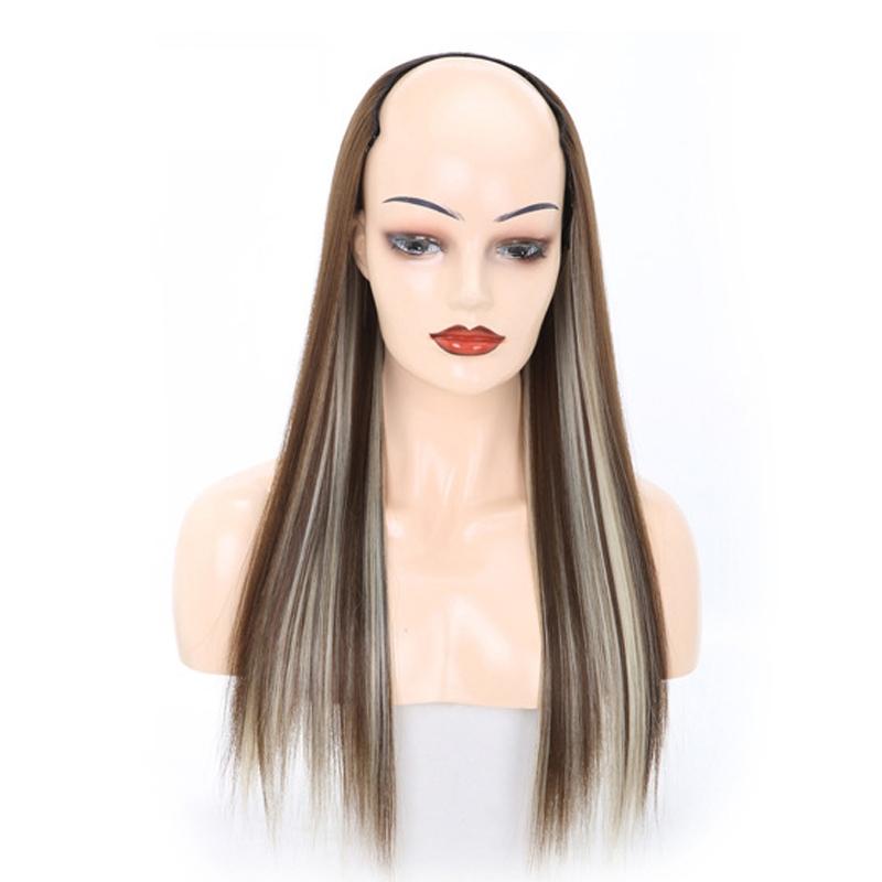 10 U Shaped Half Wig - Long Straight Headgear In 8H613 Colour-1915198408075907072