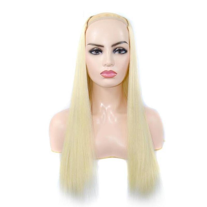 15 / 613 U-Shaped Long Straight Half Wig-1915197666845921284