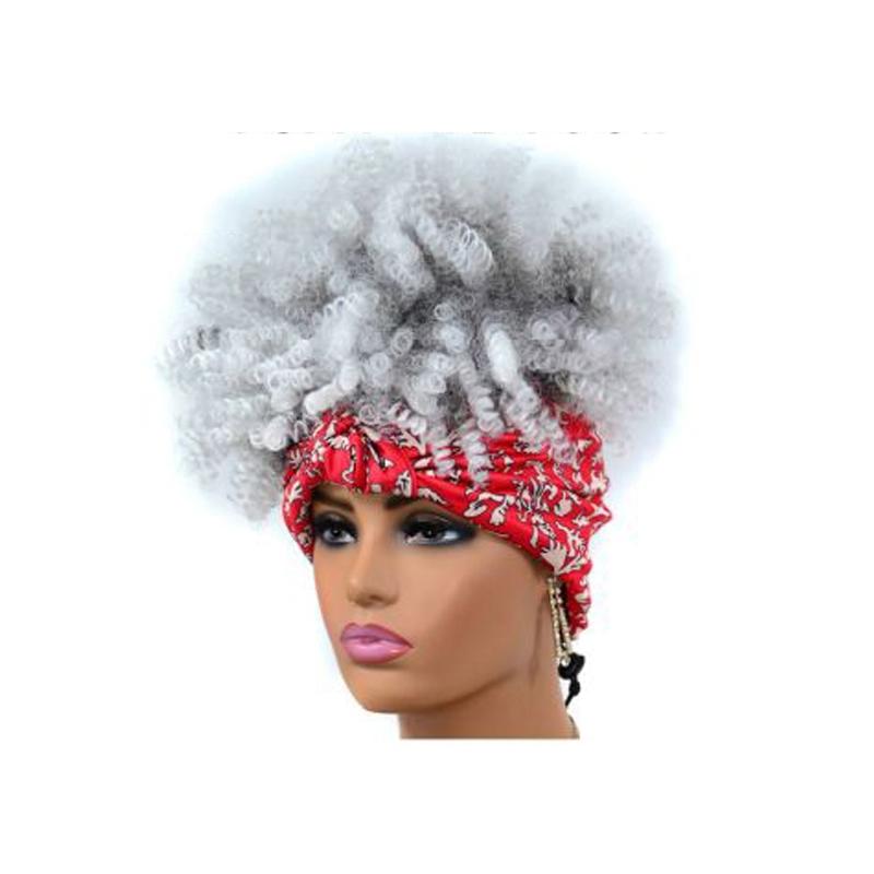 Gradient Small Curly Headscarf Wig In 5.Tjb0 1Bt60B-1915197611032317952