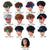 10 Gradient Small Curly Headscarf Wig In 1B Colour-1915198389650329600