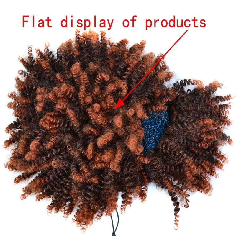 10 Gradient Small Curly Headscarf Wig In 1B Colour-1915198389650329605