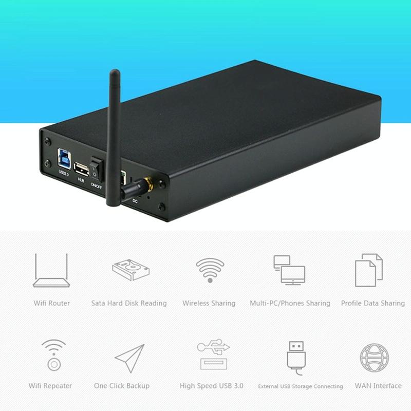 Wireless Nas Private Cloud Storage For 3.5 Mobile Hard Drives-1915196513471041541