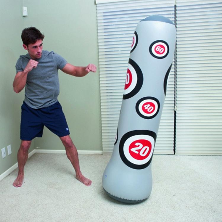 1.6M Inflatable Boxing Pillar Sandbag For Adult Children - Vent Toy Punching Bag Tumbler-1915198429458468864