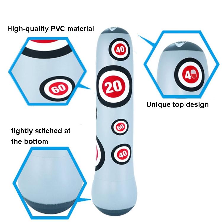 1.6M Inflatable Boxing Pillar Sandbag For Adult Children - Vent Toy Punching Bag Tumbler-1915198429458468865