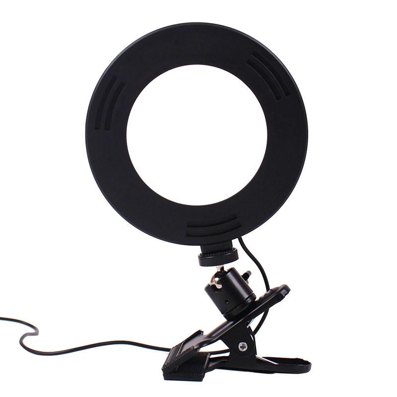 Adjustable 6 Led Ring Light With Strong Clip - 2M Desktop Computer Clip Light-1915198013538701313