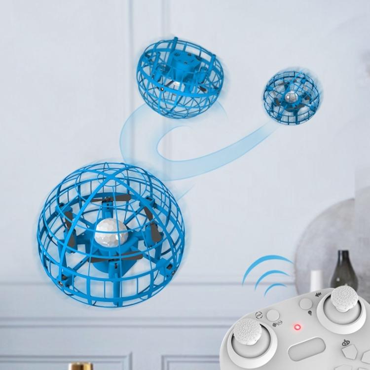 Blue Remote Stunt Ball Toy For Kids - Suspended Four-Axis Aircraft-1915196833827786755