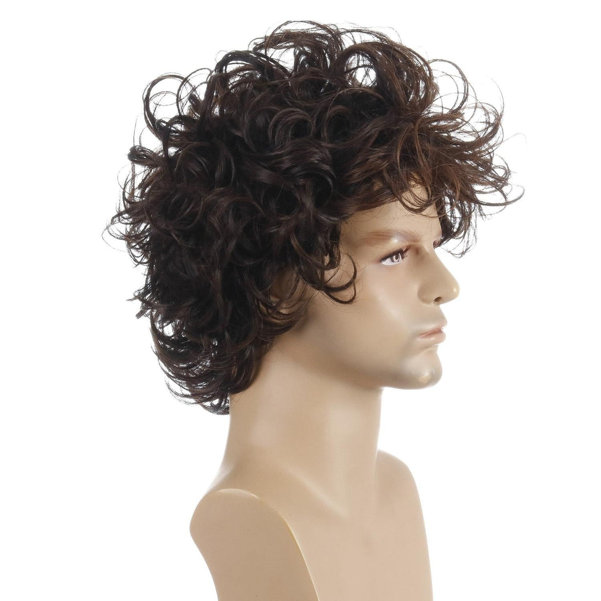 Short Curly Men Wig Set - Natural Look-1915196860809744389