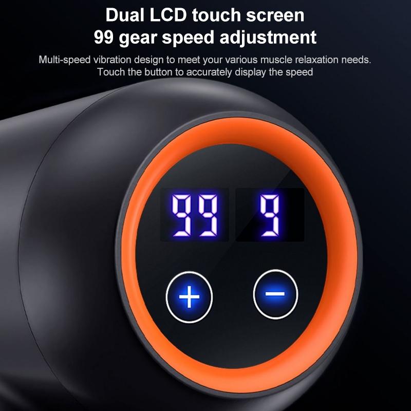 Black Storage Model Fitness Massager - Relax Muscles-1915198153473265665