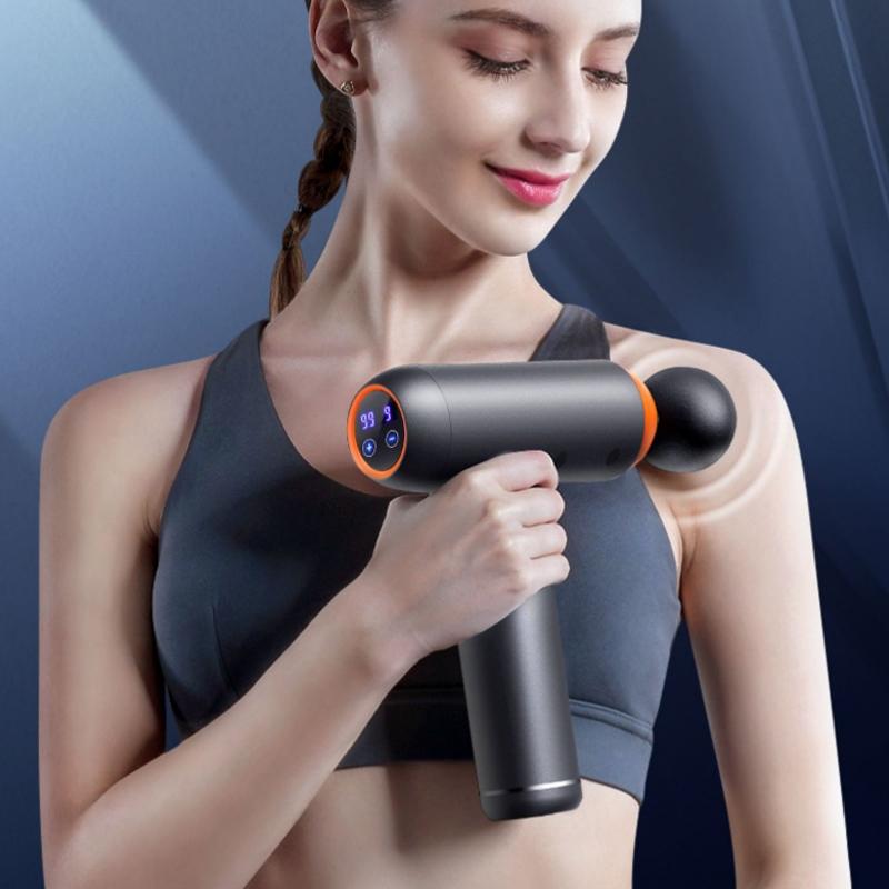 Black Storage Model Fitness Massager - Relax Muscles-1915198153473265671