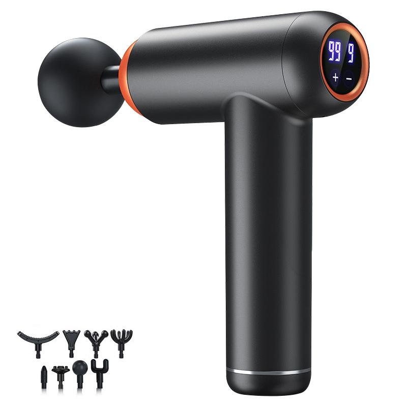 Black Storage Model Fitness Massager - Relax Muscles-1915198153473265672