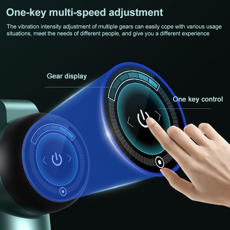 Flagship Model 6 Gears Fascia Massage Gun For Muscle Relaxation-1915197996681793541