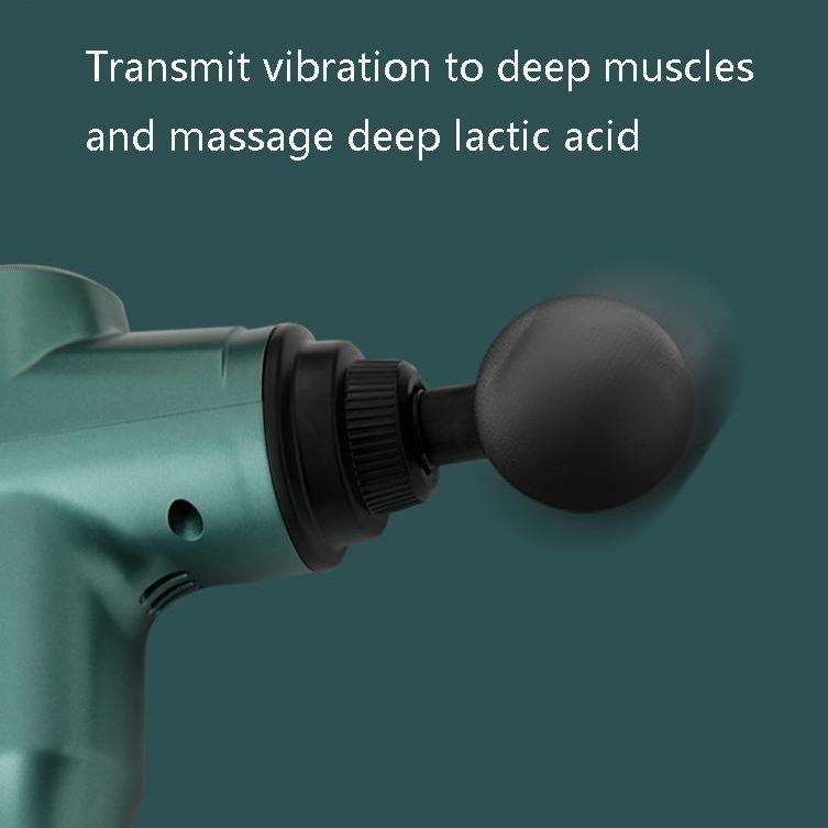 Portable Fascia Massage Gun For Muscle Relaxation - 6 Gears Green-1915196531158421506