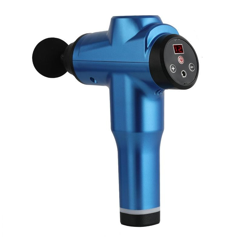 Portable Fascia Massage Gun For Muscle Relaxation - 12 Gears Blue-1915196531837898757