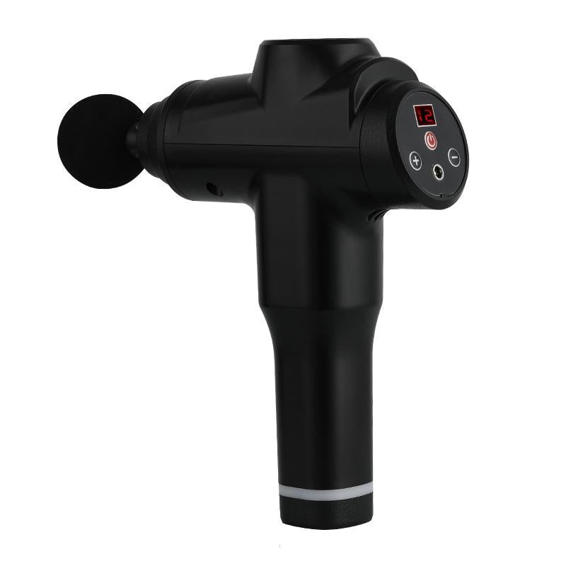Portable Fascia Massage Gun For Muscle Relaxation - 12 Gears Black-1915196532290883588