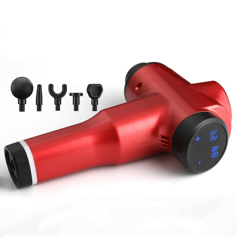 Portable Fascia Massage Gun For Muscle Relaxation - 32 Gears Red-1915196532437684230