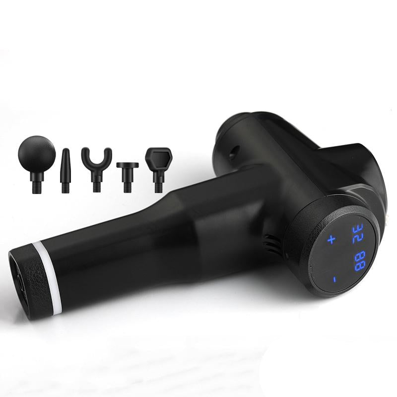 Portable Fascia Massage Gun For Muscle Relaxation - 32 Gears Black-1915196530818682880