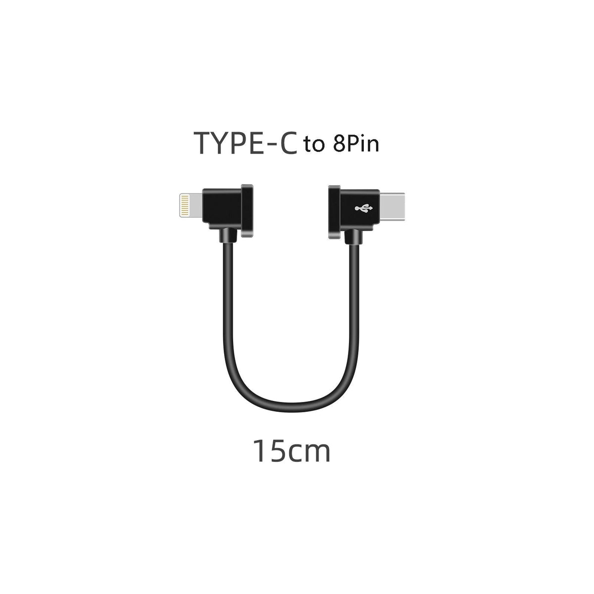 15Cm Type C To 8 Pin Cable For Dji Mavic Air 2S / Fpv Flight Glasses V2 / Mini 2 / Pocket 2 Mobile Devices-1915198318032588801