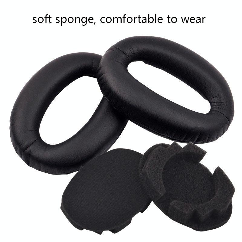 2-Pack Headset Sponge Covers For Sony Wh-1000Xm2 / Xm3 / Xm4 - Black Protein-1915198387645452292