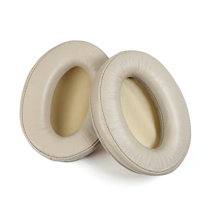 2-Pack Headset Sponge Covers For Sony Wh-1000Xm2 / Xm3 / Xm4 - Champagne Gold Lambskin-1915197860098478080