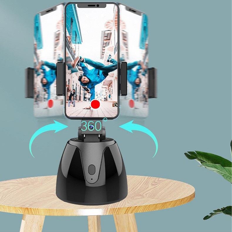 Smart 360-Degree Follow-Up Tripod Head For Live Video Recording With Battery-1915198267956793346