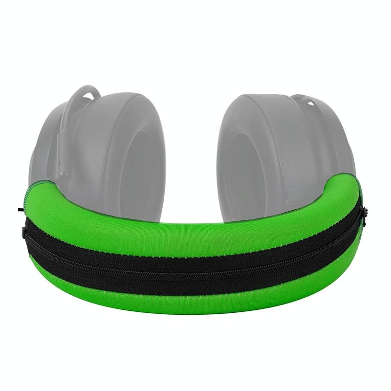 2-Pack Razer Blackshark V2 Headset Sponge Covers - Green Head Beam Protection-1915197950917742599